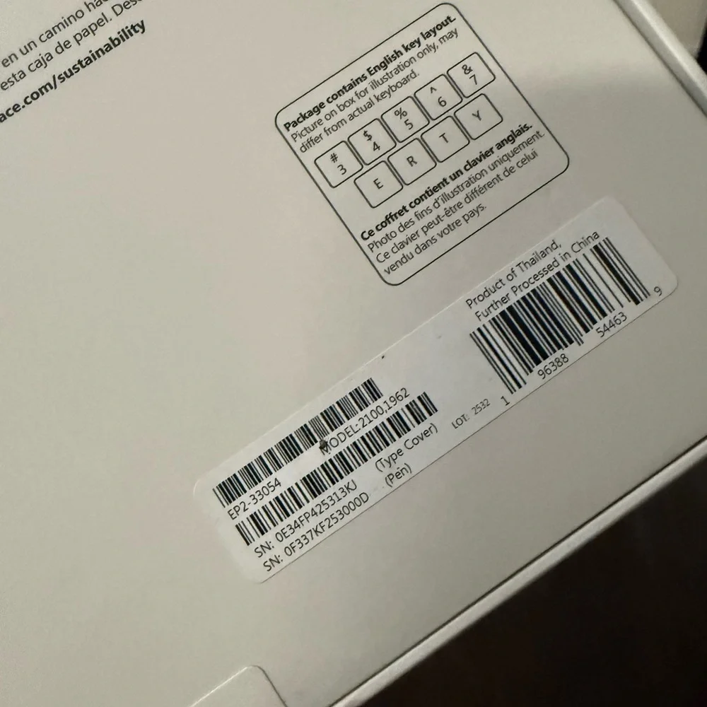 Microsoft Surface Pro Keyboard with Slim Pen - Gray